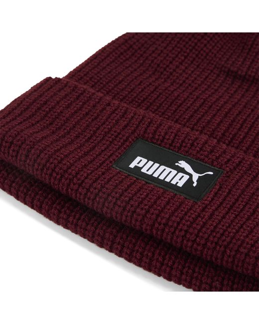 PUMA Purple Essentials High Crown Beanie Hat