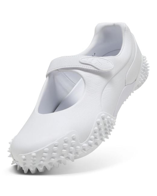 PUMA White Mostro Fey Lederschuhe Schuhe