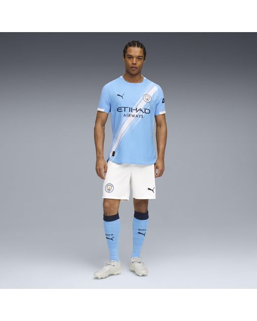 PUMA Blue Manchester City 25/26 Authentic Home Jersey for men