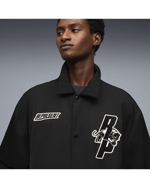 PUMA X Represent Coaches Jacke Herren, Kleidung in Black für Herren