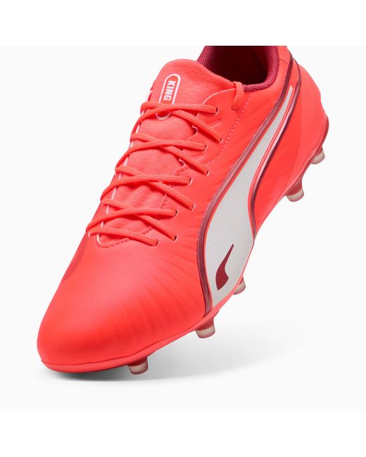 PUMA Red King Match Fg/Ag Football Boots Glowing/ Fire