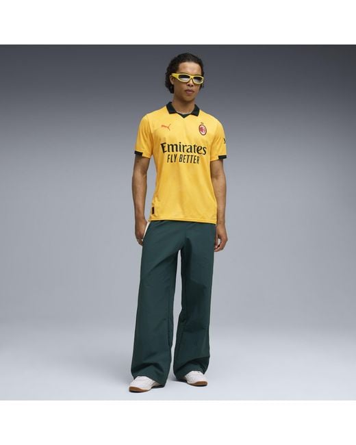 PUMA Ac Milan 25/26 Ausweichtrikot Herren, Sport, Sunny/Dark Myrtle in Yellow für Herren