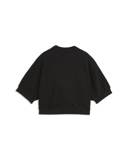 PUMA Black Elevated Essentials Relaxed Sweatshirt