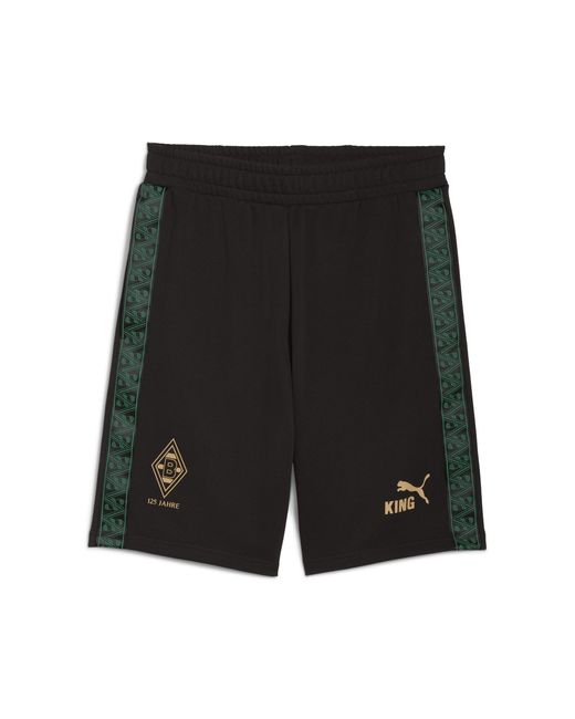 Shorts Borussia Mönchengladbach King Da Uomo, Sport, Nero/Oro di PUMA in Black da Uomo