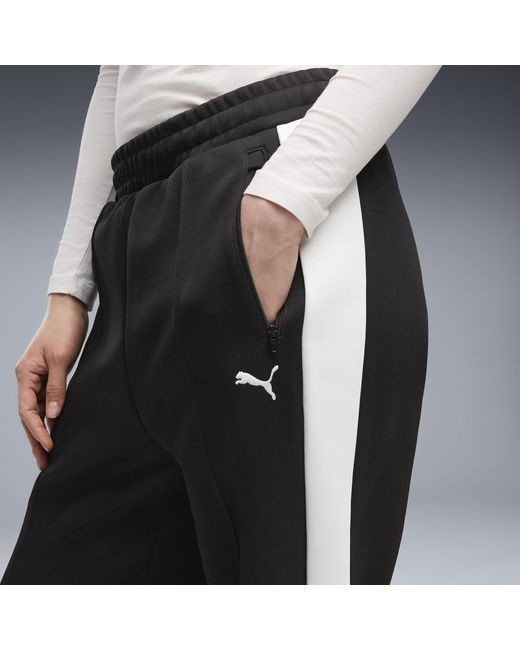 PUMA Black T7 Straight Track Pants