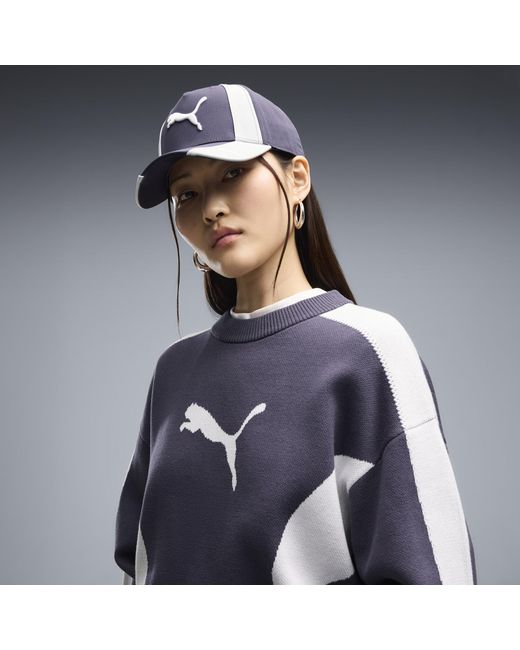 Pull En Maille Décontractée T7 E PUMA en coloris Blue