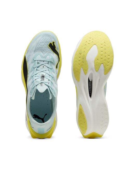 PUMA Yellow Deviate Nitroâ Elite 4 Road Running Shoes for men