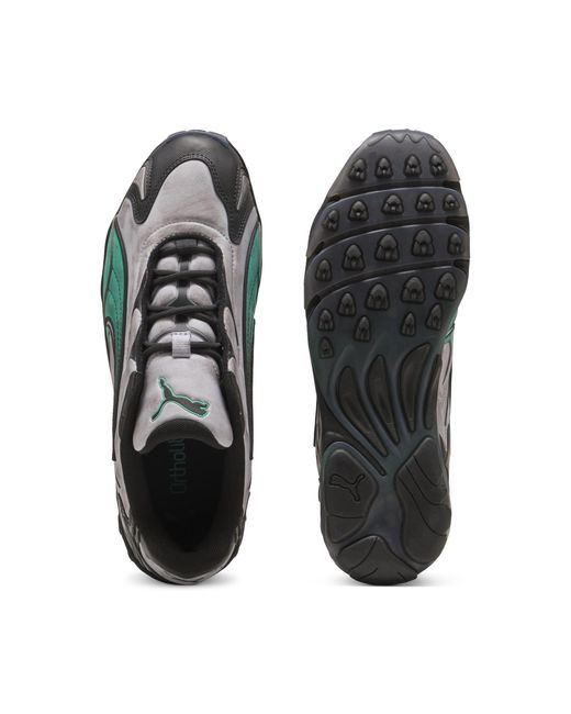 PUMA Black Inhale Distressed Sneakers