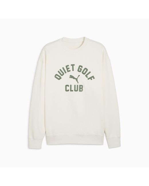 PUMA X Quiet Golf Club Sweatshirt in het White