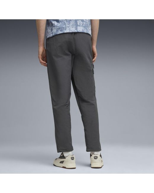 PUMA Gray Tech Better Woven Pants for men