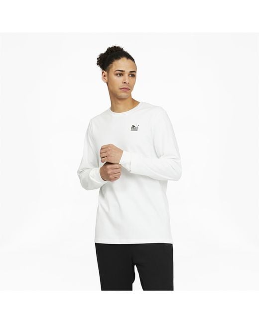 PUMA Cotton X Tmc Everyday Hussle Long Sleeve T-shirt in White for Men ...