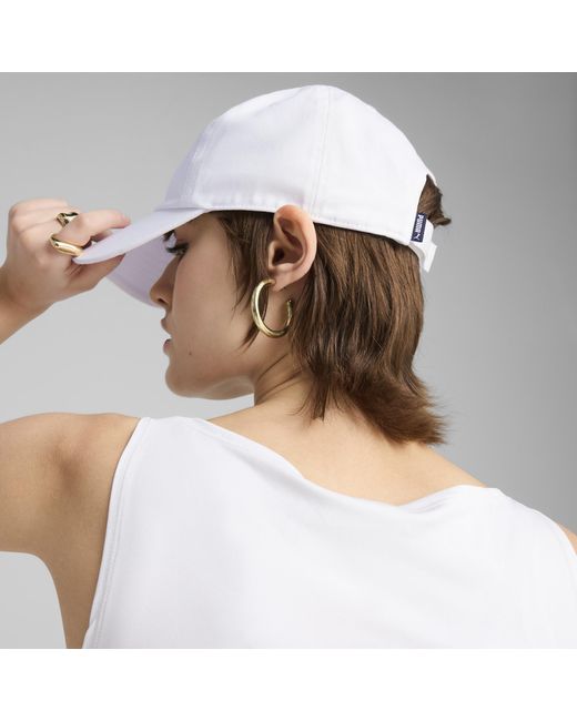 PUMA White ESS No. 1 Logo Patch Baseballcap