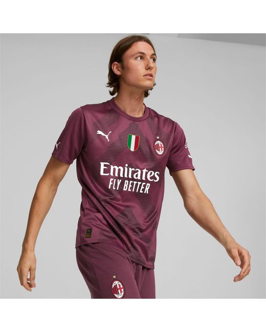 troosten hoogtepunt seksueel PUMA A.c. Milan Voetbal Replica Keepersshirt Met Korte Mouwen En Scudetto  in het Rood voor heren | Lyst BE