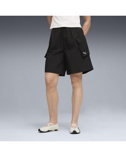 PUMA Black Wardrobe Essentials 8" Cargo Shorts