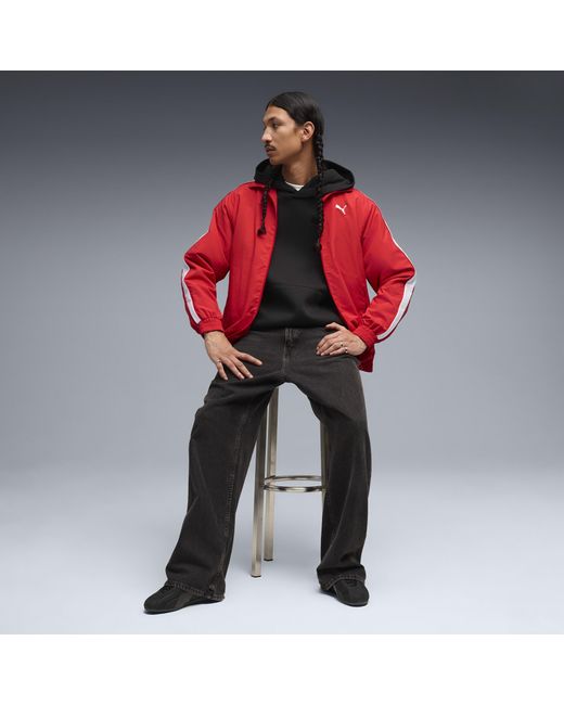 PUMA Red T7 Oversized Track Jacket for men