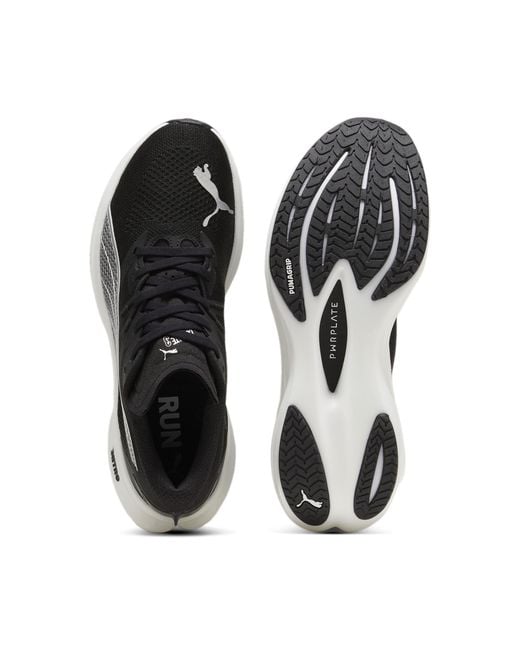 Zapatillas De Running Deviate Nitro 3 Para Mujer, Plateado/Negro/Blanco PUMA de hombre de color Black