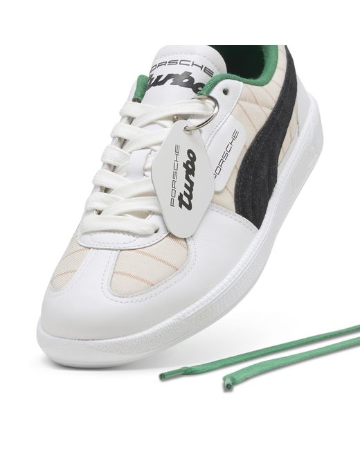 PUMA White Porsche Legacy Palermo Pinstripe Sneakers Schuhe