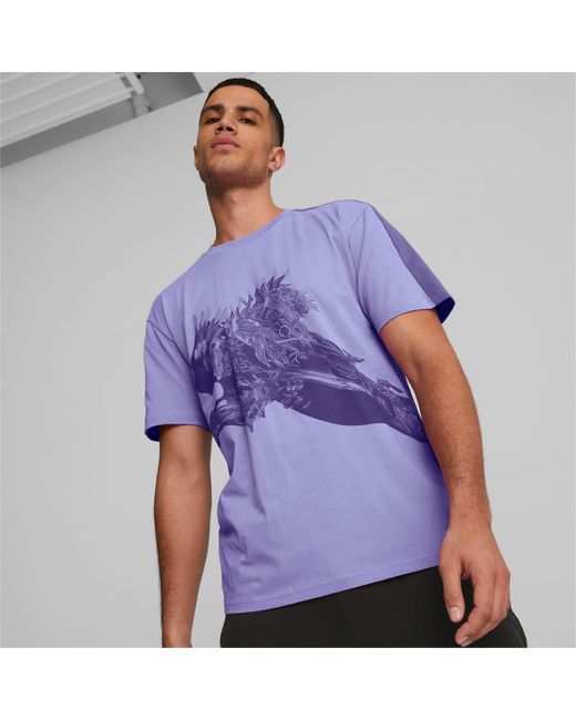 Camiseta X Final Fantasy Xiv PUMA de hombre de color Purple