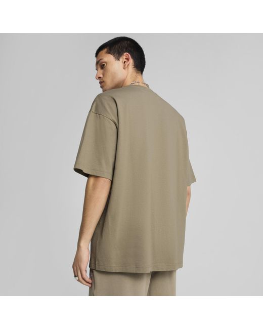 T-shirt Oversize Wardrobe Ess PUMA pour homme en coloris Brown