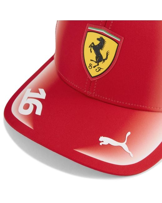 PUMA Red Scuderia Ferrari Replica Leclerc Baseball Cap