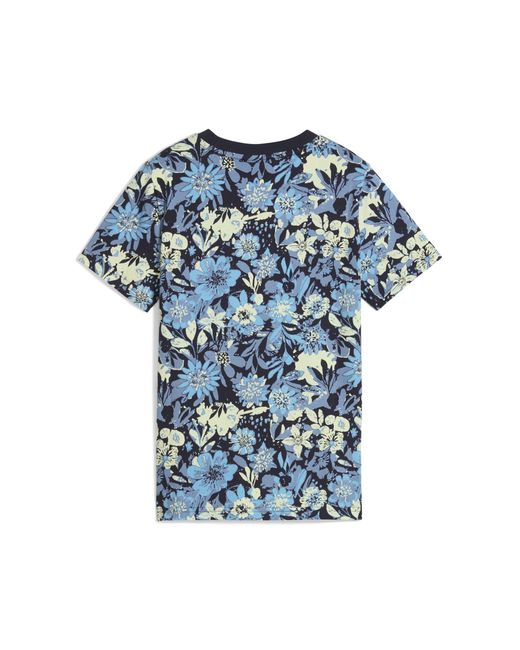 PUMA Blue Essentials Nature 2.0 T-Shirt Teenager, Kleidung, Cool