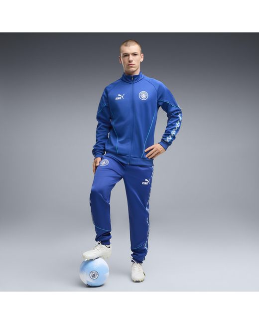 PUMA Blue Manchester City King Anthem Track Jacket for men