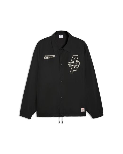 PUMA Black X Represent Coaches Jacket for men