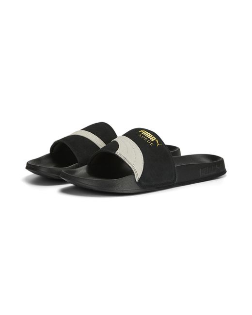 PUMA Black Leadcat 2.0 Suede OG Slides