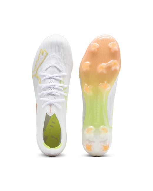 PUMA White Ultra Nitro 7 Pro Fg Football Boots