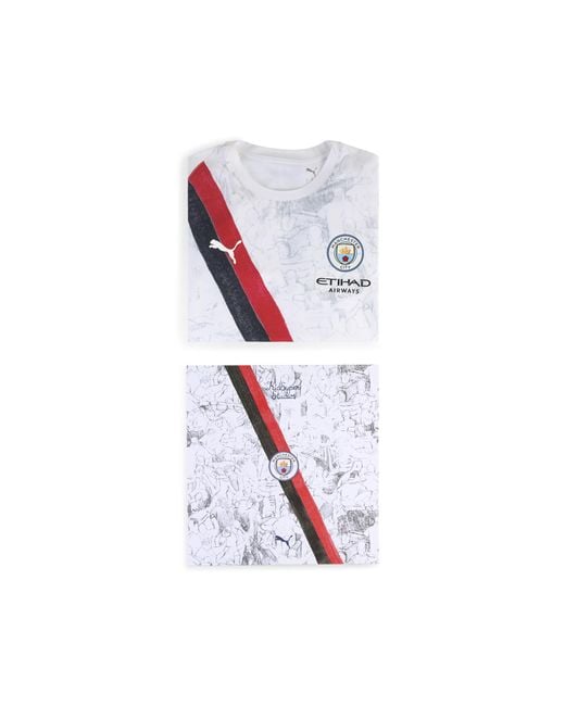 PUMA Kidsuper X Manchester City Authentic Shirt Voor Zwart/Wit, Maat in het White voor heren