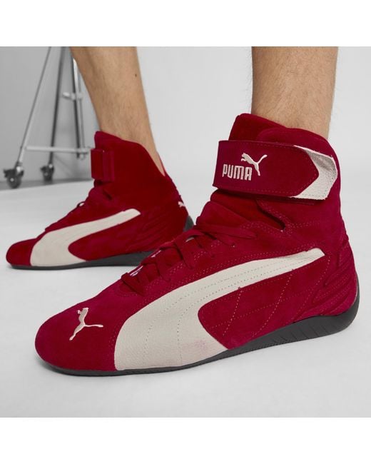 PUMA Speedcat Mid Sneakers in Red | Lyst