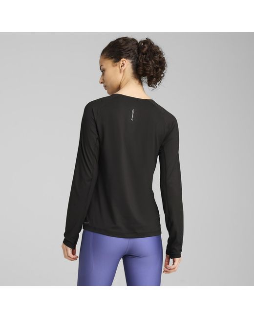 Camiseta De Running Run Cloudspun Para Mujer, Ropa, Negro PUMA de color Black