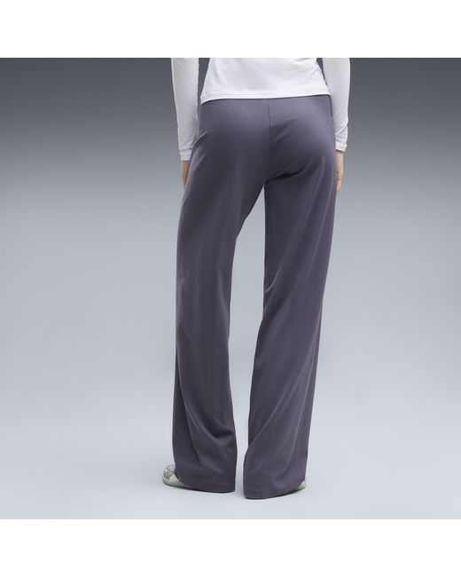 PUMA Blue Essentials Small No. 1 Logo High-Waist Straight Leggings