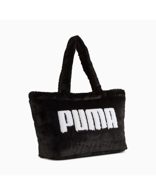 PUMA Black Core Fur Shopper