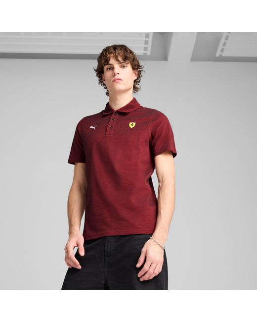 PUMA Scuderia Ferrari HP Race 2 Tone Poloshirt in Red für Herren