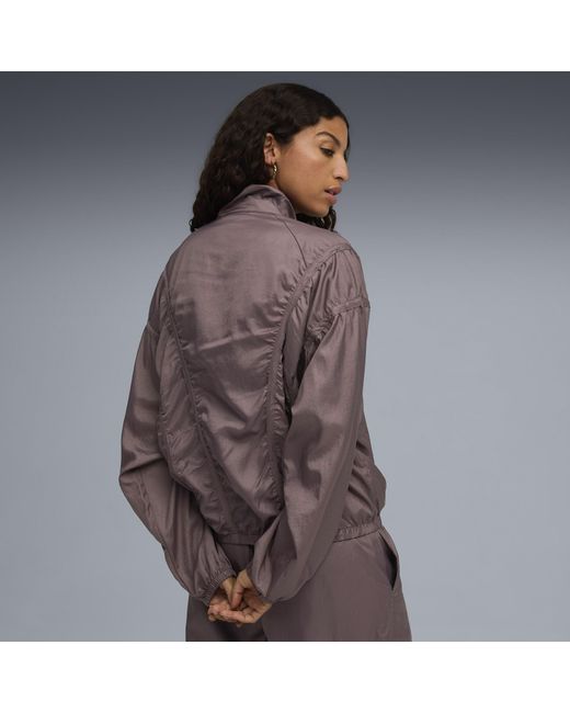 PUMA Dare To Oversized Geweven Jack Voor Maat in het Brown