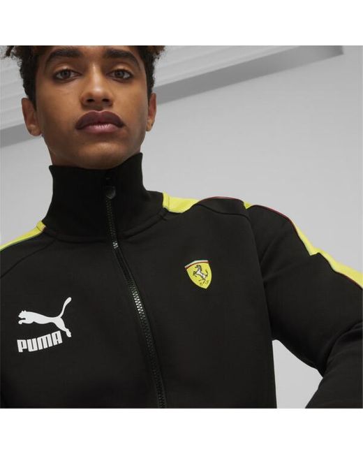 PUMA Scuderia Ferrari Race Iconic T7 Motorsport Jacket in Black for Men ...
