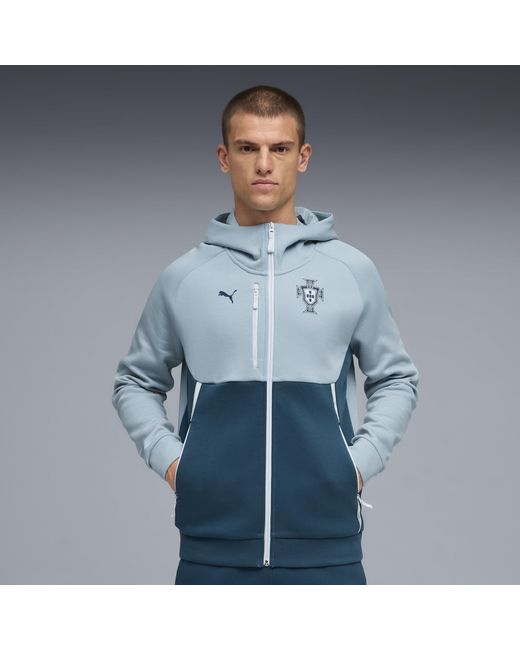 PUMA Purple Portugal Tech Full-Zip Hoodie for men
