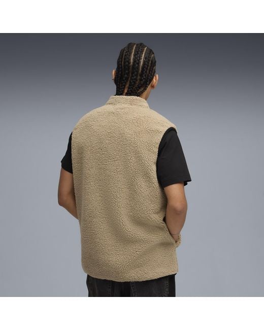 PUMA Brown Tech Winterized Gilet Jacket for men