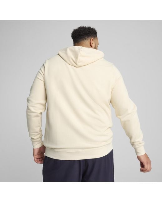 Felpa Con Cappuccio Essentials Con Logo Piccolo N. 1 Da Uomo, /Altro di PUMA in Natural da Uomo