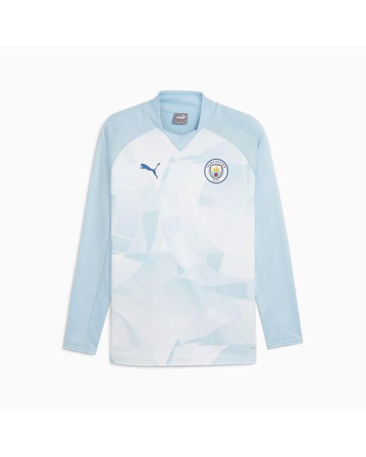 PUMA Blue Manchester City Pre-match Sweatshirt for men