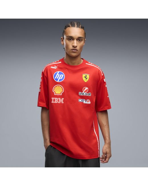 PUMA Red Scuderia Ferrari Hp Replica Special Monza T-Shirt for men