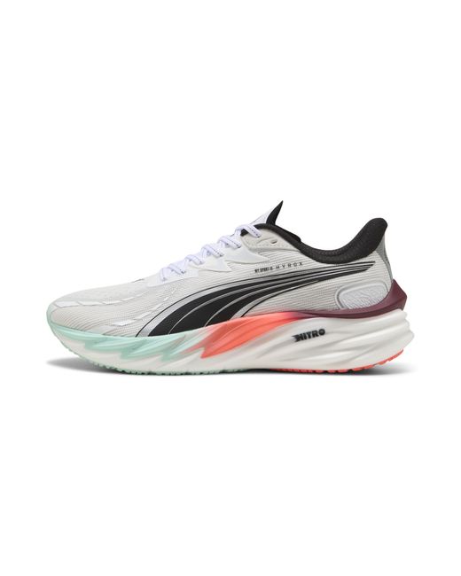 PUMA X Hyrox Velocity Nitro 4 Laufschuhe Herren, Sport, /Mint Melt/Glowing Rot in Multicolor für Herren