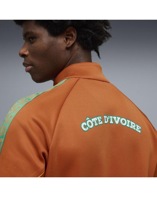 PUMA Brown Ivory Coast King Anthem Jacket for men