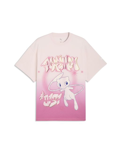 PUMA Pink X PokãMon Shiny Mew Oversized T-Shirt for men