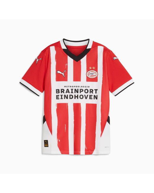 PUMA Psv Eindhoven 24/25 Thuisshirt, Rood/Wit in het Red
