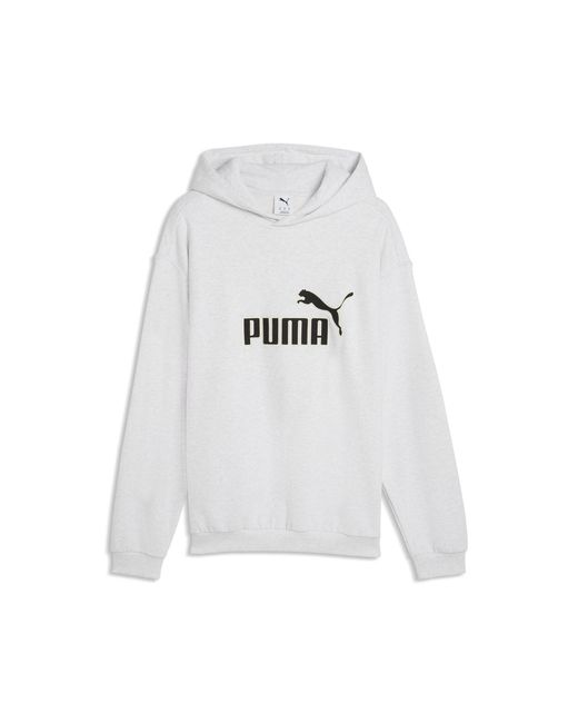 PUMA Gray Elevated Essentials Relaxed Hoodie for men