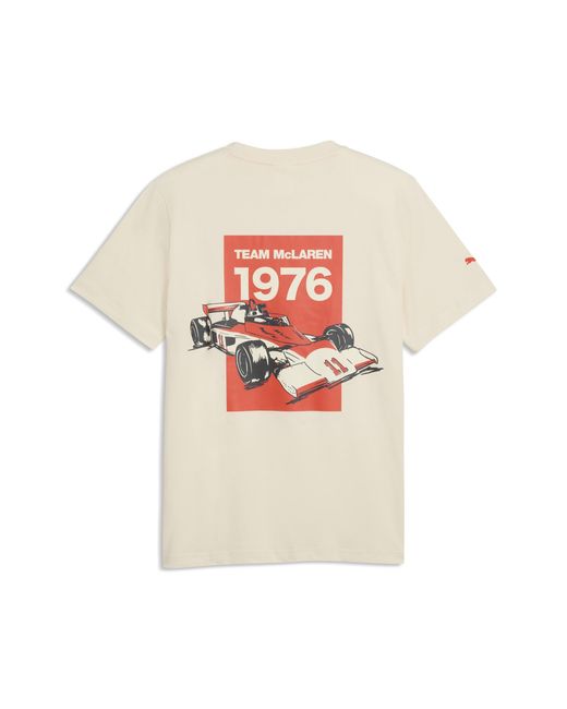 PUMA Natural Mclaren Racing Graphic T-Shirt for men