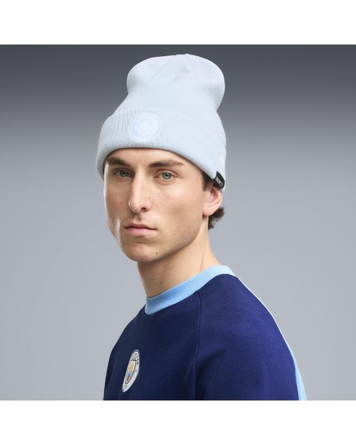 PUMA White Manchester City Ftblessentials Beanie