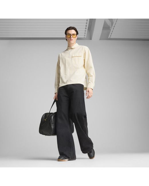 PUMA White Mmq Half-Zip Shirt for men